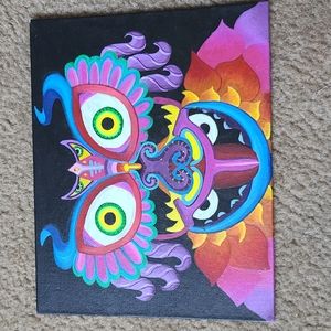 Heady trippy Original acrylic Painting Art abstract